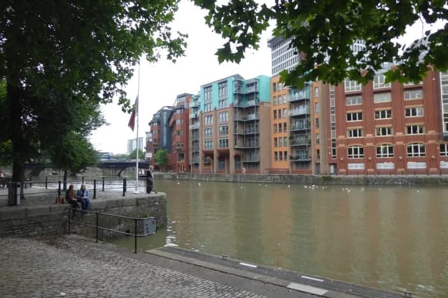 Welsh Back and the Floating Harbour near Aqua