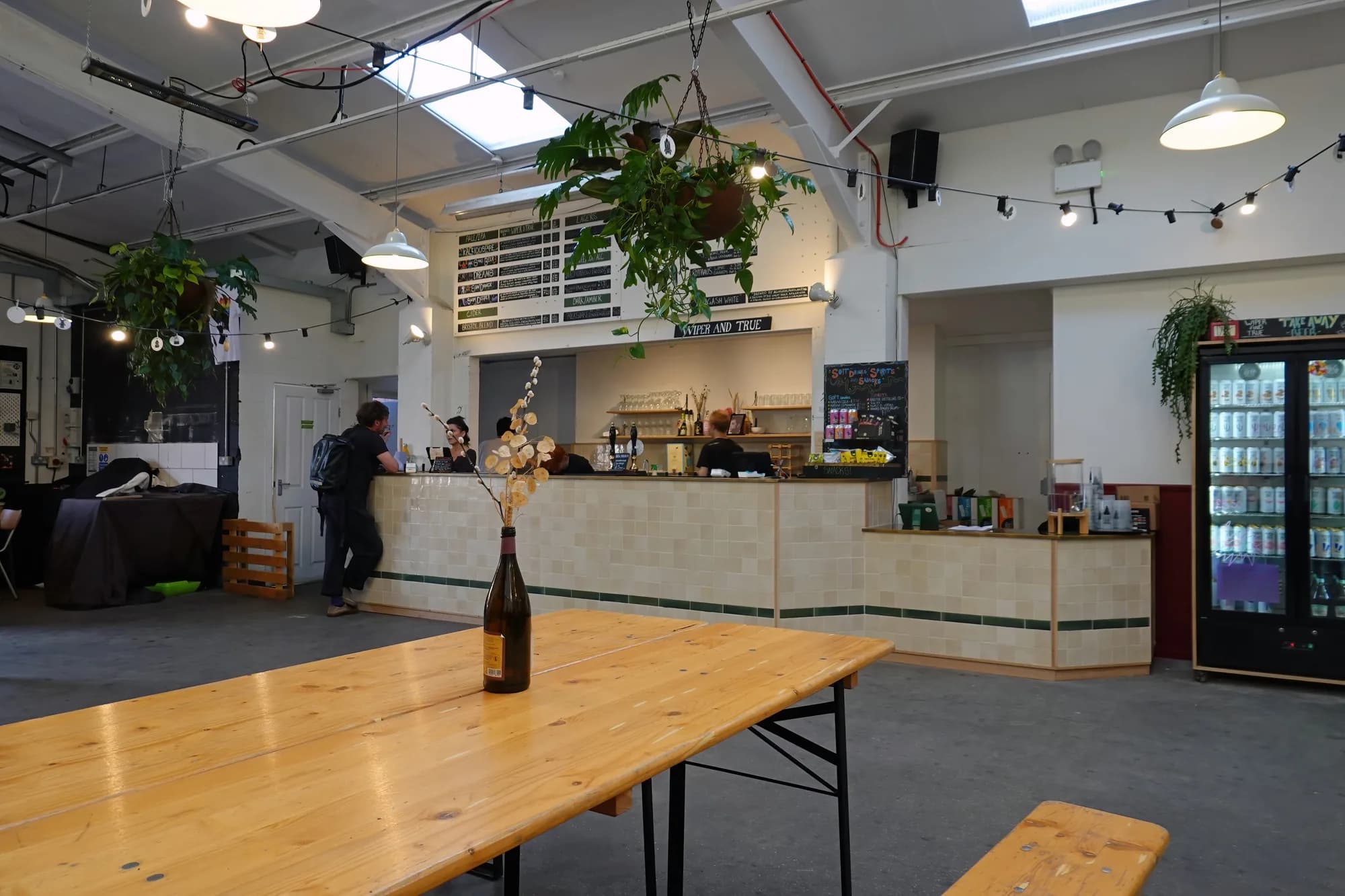 Bright interior of the Wiper & True Barrel Store